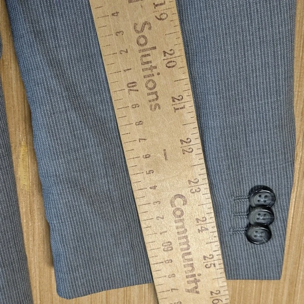 Banana Republic Modern Fit Blazer Mens 44R Grey Wool Blend Sport Coat Cocktail